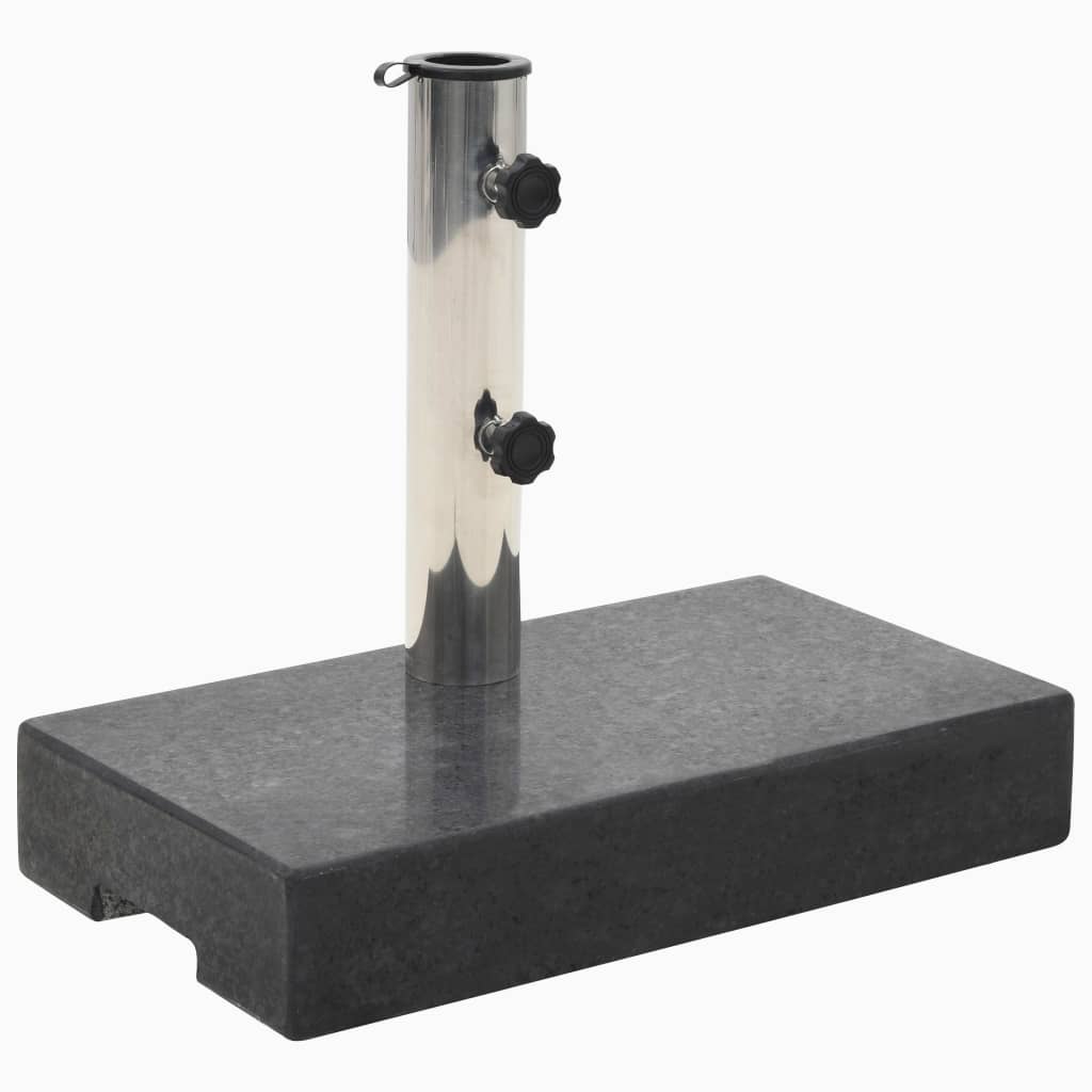 foto del prodotto vidaxl base per parasole in granito rettangolare 25 kg nera