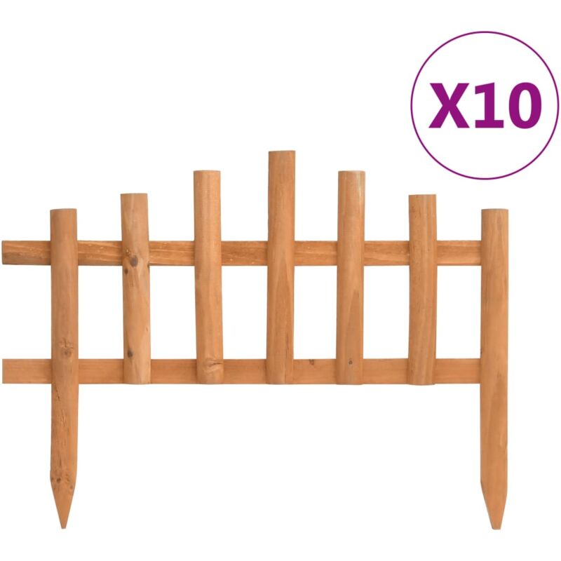 foto del prodotto vidaxl bordature per prato 10 pz in legno di abete 4,4 m
