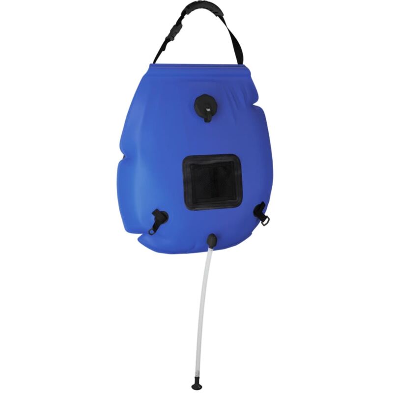 foto del prodotto vidaxl borsa per doccia da campeggio blu 20 l in pvc