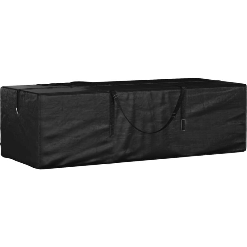 foto del prodotto vidaxl borsa porta cuscini da giardino nera 135x40x55 cm polietilene