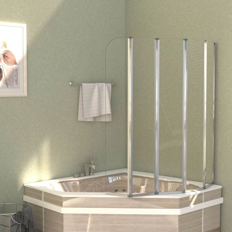 foto del prodotto vidaxl cabina da bagno 120x140 cm in vetro temperato