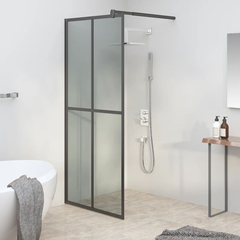 foto del prodotto vidaxl cabina doccia 90x195 cm vetro temperato scuro