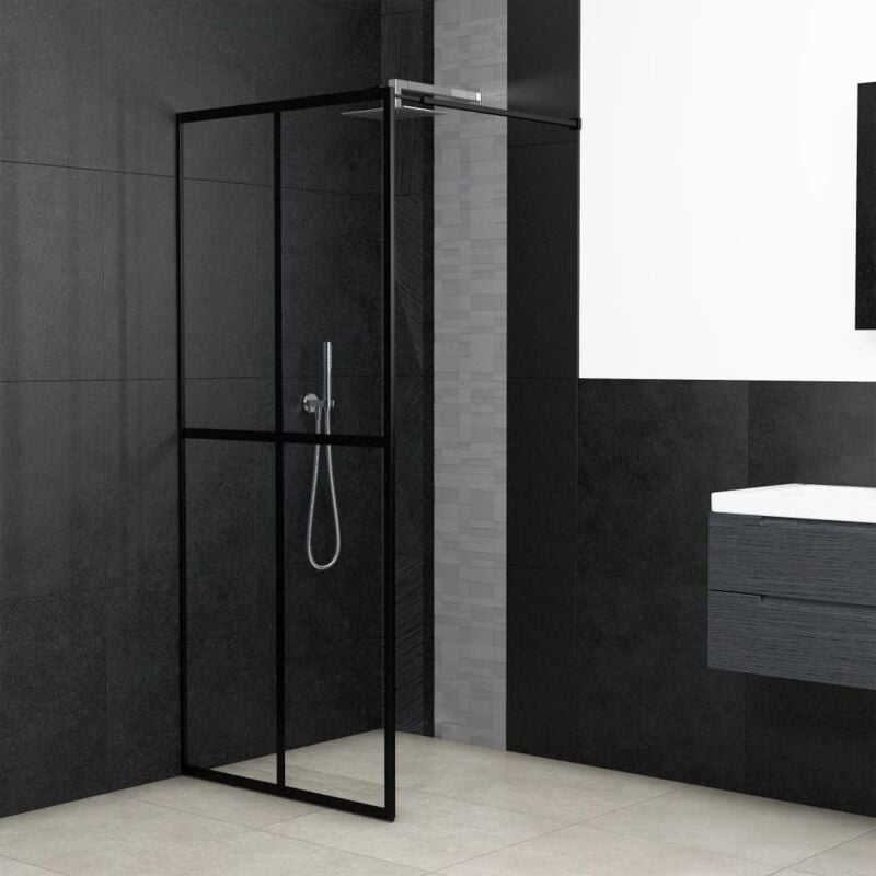 foto del prodotto vidaxl cabina doccia con vetro temperato trasparente 80x195 cm