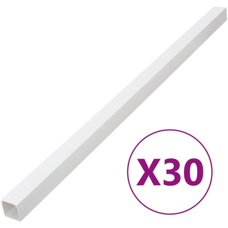 foto del prodotto vidaxl canalina per cavi 60x60 mm 30 m in pvc 478717