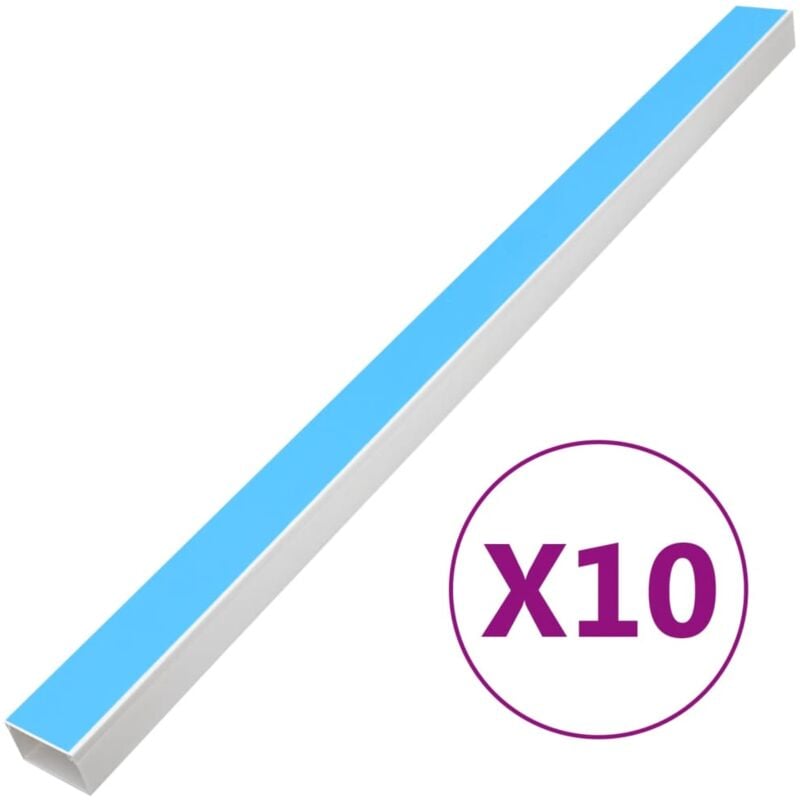 foto del prodotto vidaxl canalina per cavi autoadesiva 150x50 mm 10 m in pvc