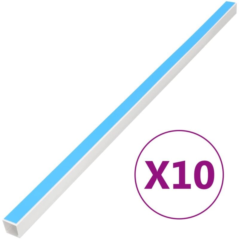 foto del prodotto vidaxl canalina per cavi autoadesiva 33x33 mm 10 m in pvc