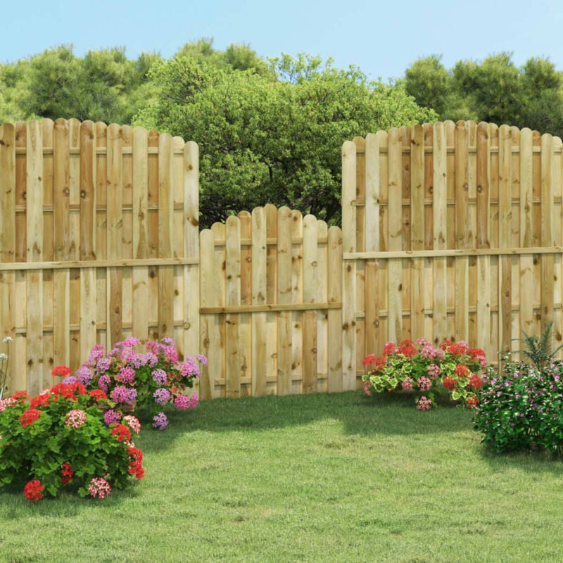 foto del prodotto vidaxl cancello da giardino in legno di pino impregnato 100x125 cm