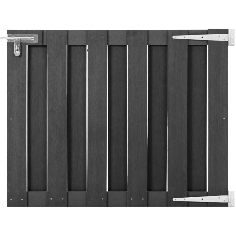 foto del prodotto vidaxl cancello da giardino in wpc 100x80 cm grigio