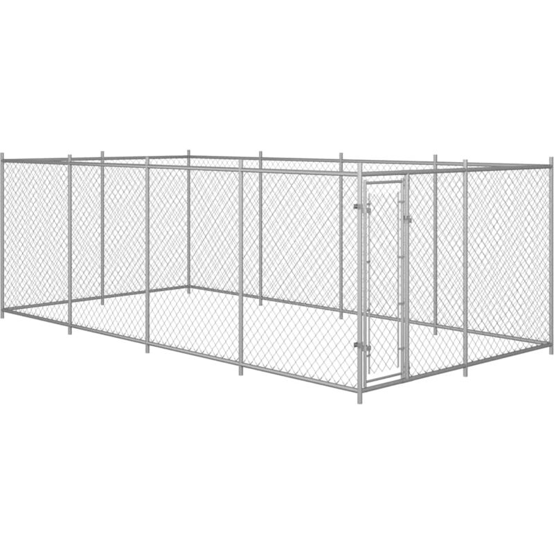 foto del prodotto vidaxl canile da esterno 7,6x3,8x1,9 m