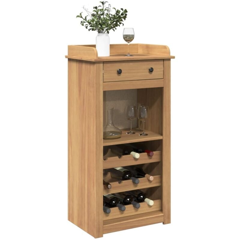 foto del prodotto vidaxl cantinetta per vini panama 57x40x111,5cm legno massello di pino
