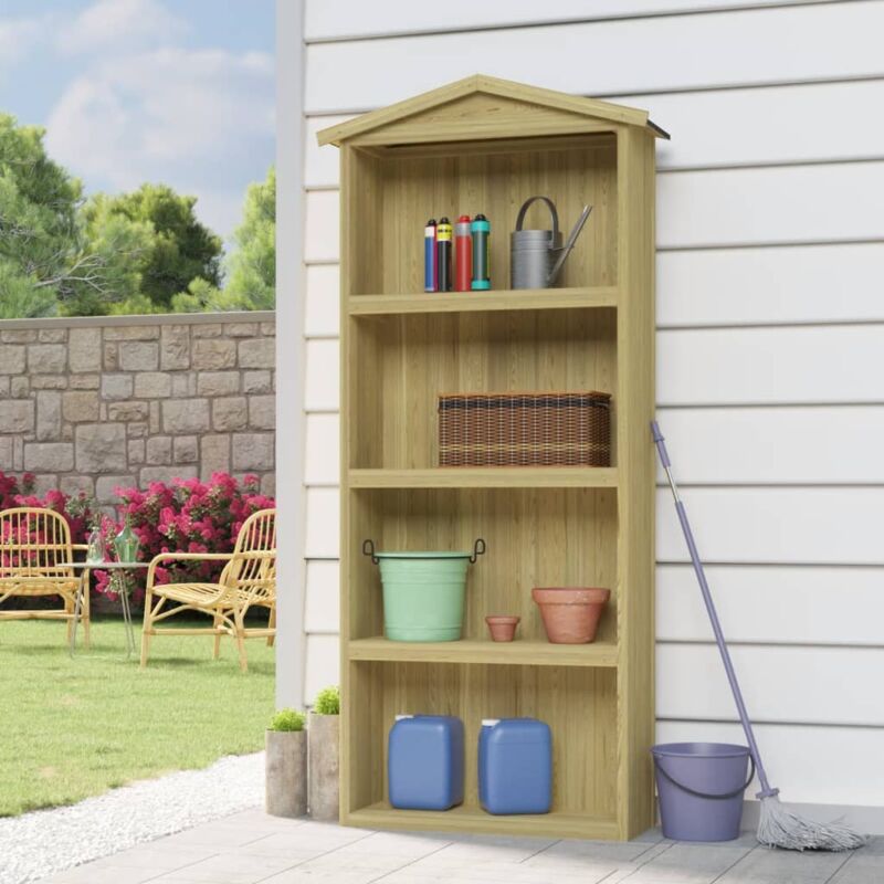 foto del prodotto vidaxl capanno per attrezzi da giardino 87x33x222cm in pino impregnato