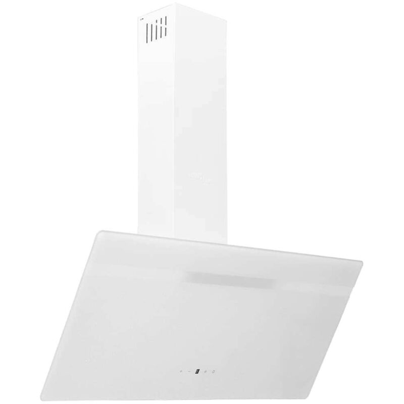 foto del prodotto vidaxl cappa a parete 90 cm in acciaio e vetro temperato bianco