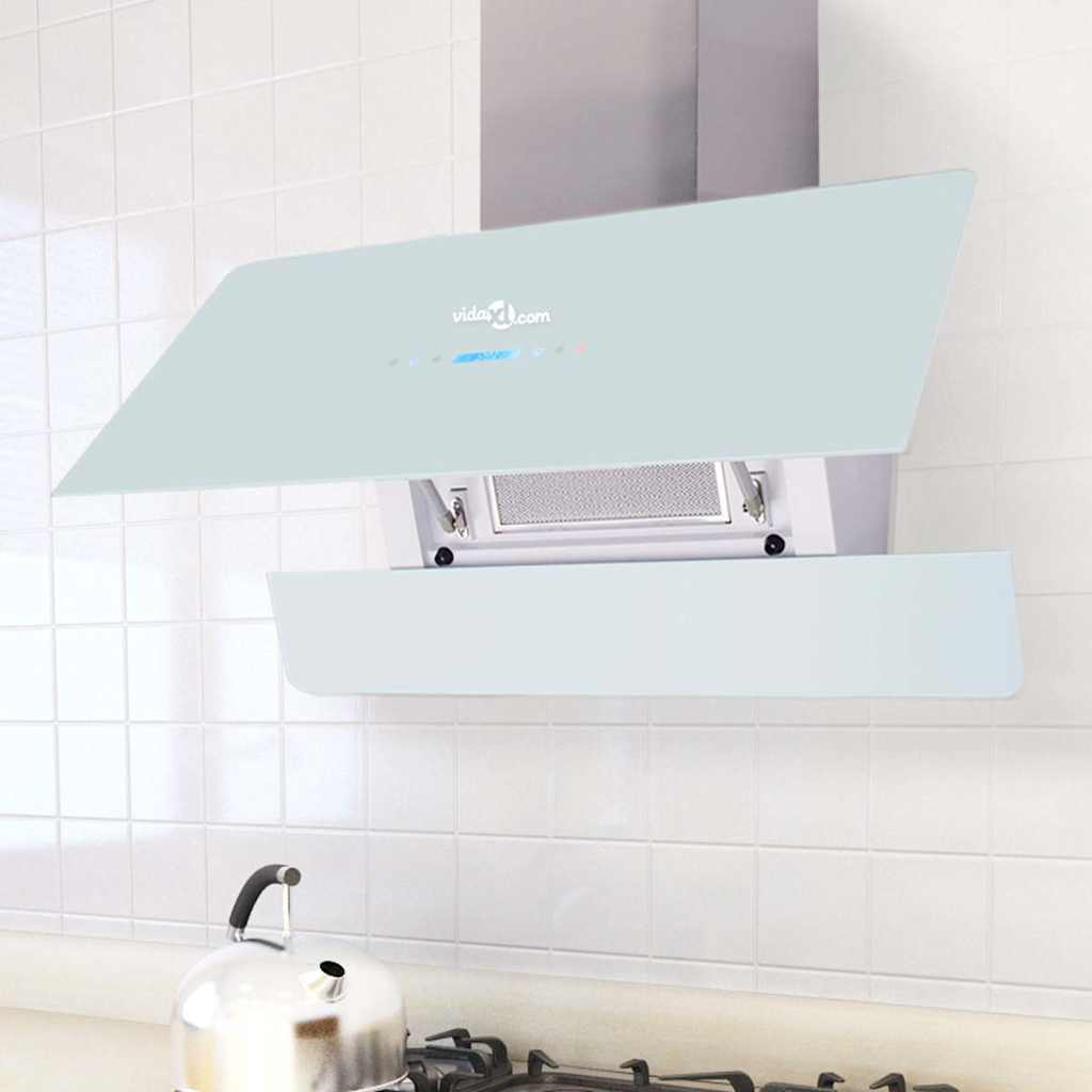 foto del prodotto vidaxl cappa con schermo touch bianco 900 mm
