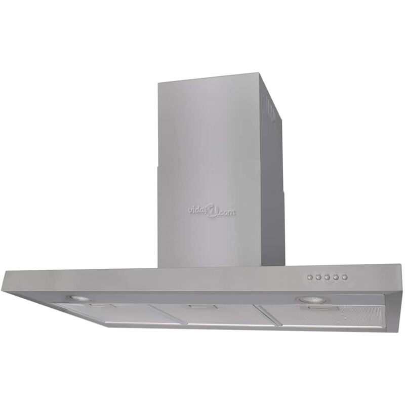 foto del prodotto vidaxl cappa piatta inossidabile 900 mm