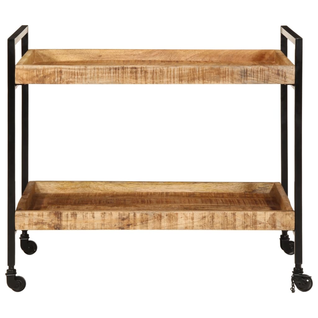 foto del prodotto vidaxl carrello da cucina 80x55x70 cm legno massello di mango grezzo