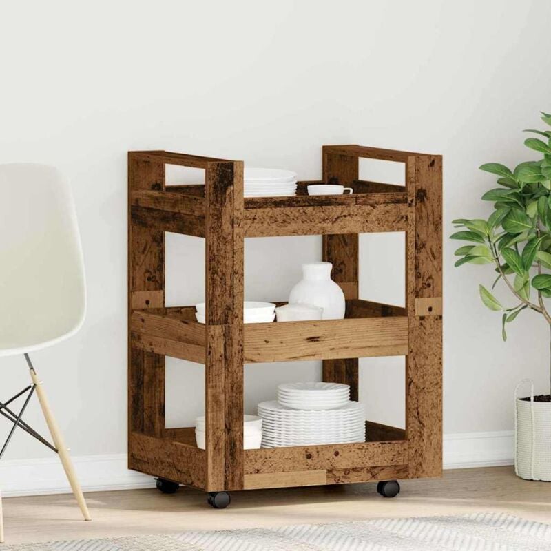 foto del prodotto vidaxl carrello da cucina in legno vecchio 60x45x80 cm in legno ingegnerizzato