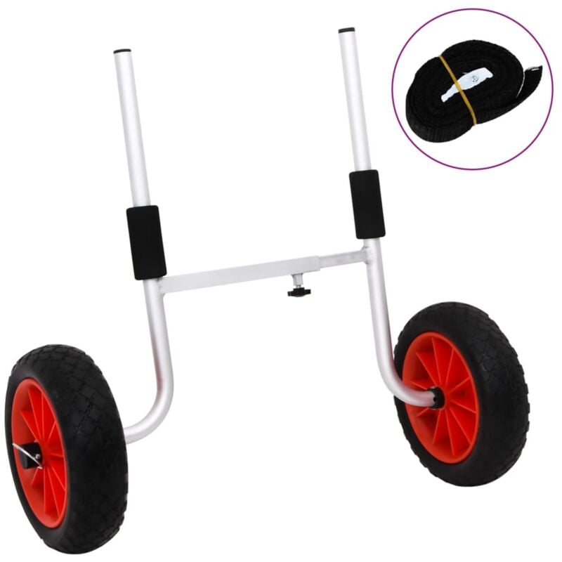 foto del prodotto vidaxl carrello per kayak 90 kg in alluminio 939824