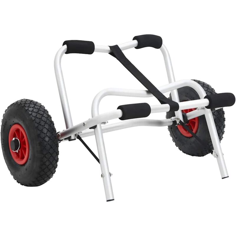 foto del prodotto vidaxl carrello per kayak pieghevole 45 kg in alluminio 635049