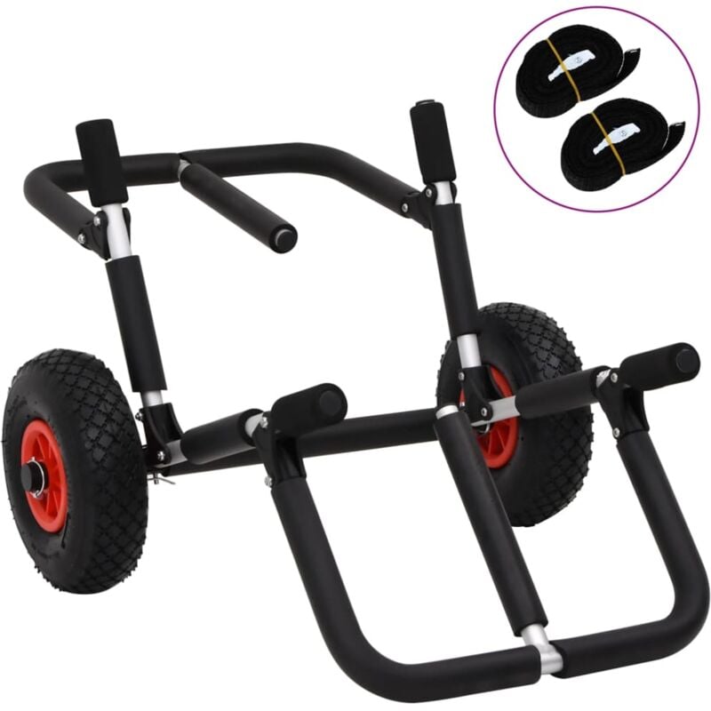 foto del prodotto vidaxl carrello sup per 2 tavole da surf pieghevole 90 kg in alluminio