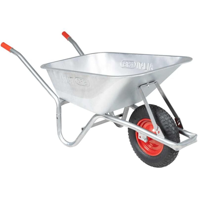 foto del prodotto vidaxl carriola 90 l 150 kg in acciaio zincato e plastica