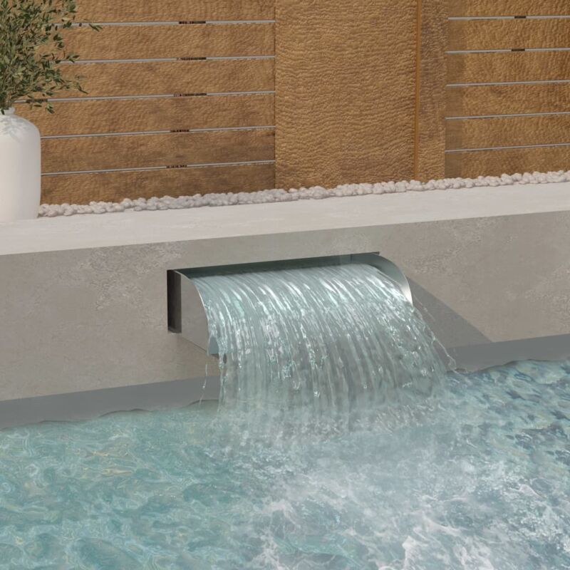 foto del prodotto vidaxl cascata 60x34x14 cm in acciaio inox 304