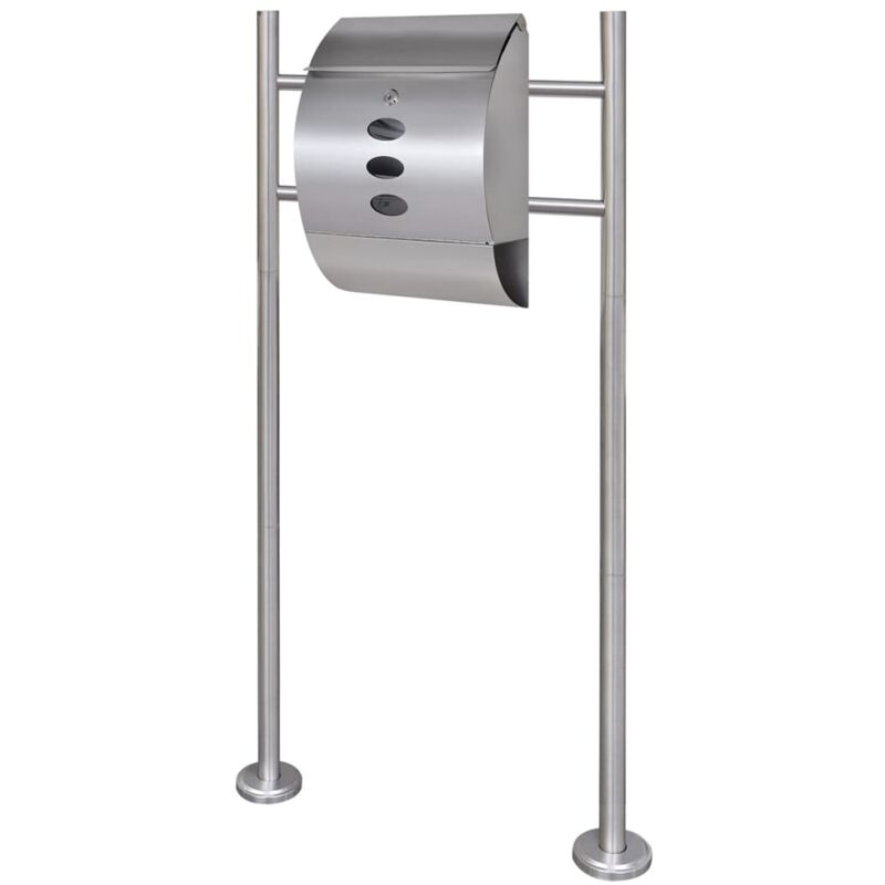 foto del prodotto vidaxl casetta della posta con supporto in acciaio inox