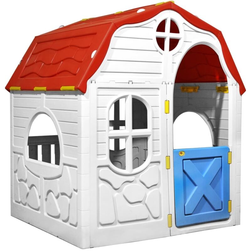 foto del prodotto vidaxl casetta per bambini pieghevole con porta e finestre