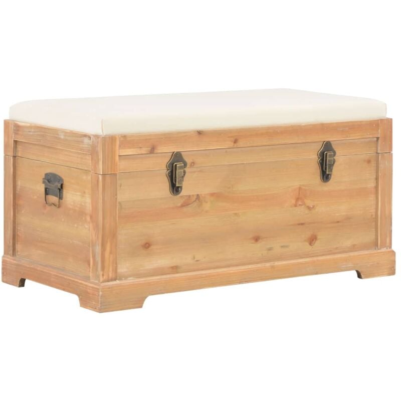 foto del prodotto vidaxl cassapanca con cuscino 80x40x40 cm mdf