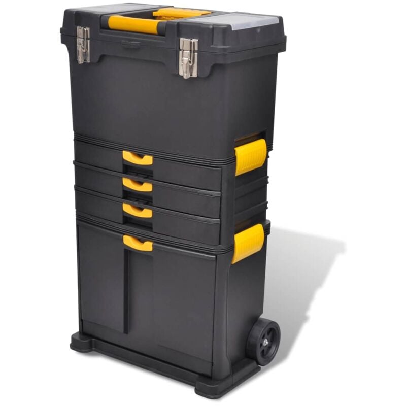 foto del prodotto vidaxl cassetta degli attrezzi trolley portatile