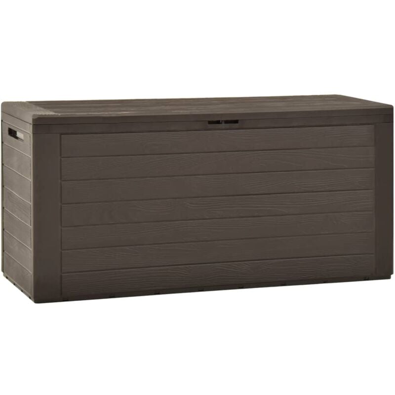 foto del prodotto vidaxl cassetta portaoggetti per mobili da giardino 116 x 44 x 55 cm marrone