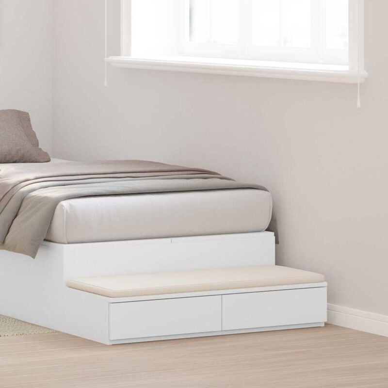 foto del prodotto vidaxl cassetti per letto bianco 80x36,5x16,5 cm in legno composito