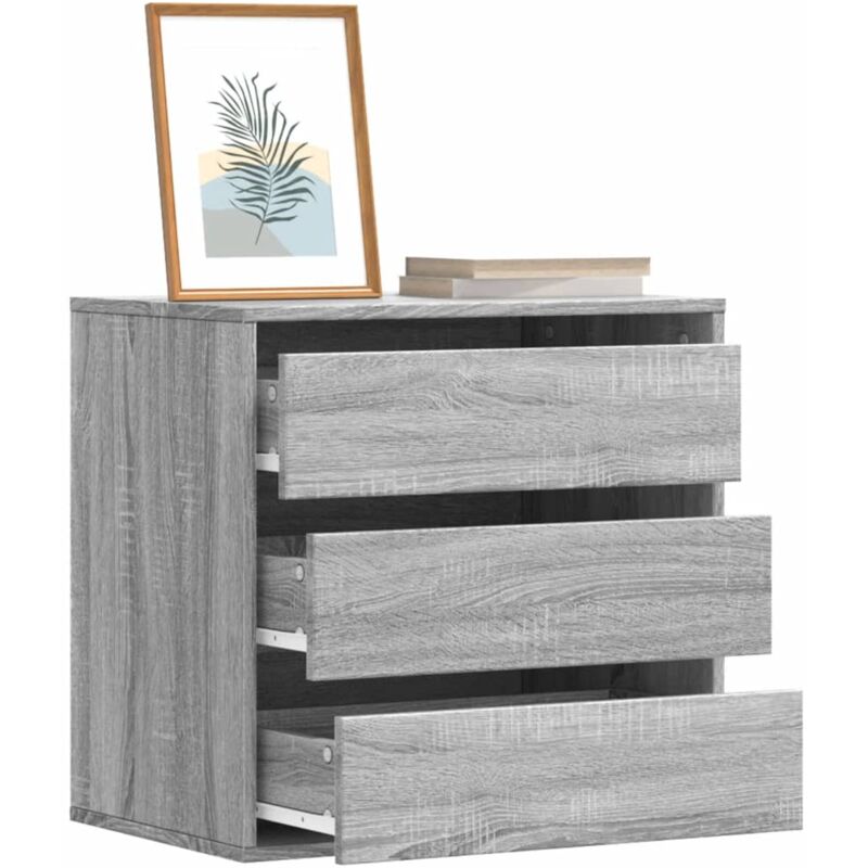 foto del prodotto vidaxl cassettiera angolare grigio sonoma 60x41x58cm legno multistrato