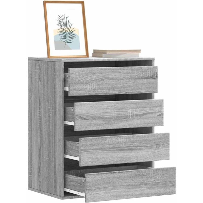 foto del prodotto vidaxl cassettiera angolare grigio sonoma 60x41x76cm legno multistrato