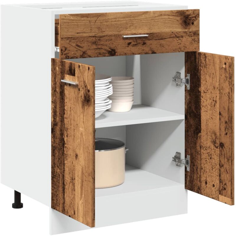 foto del prodotto vidaxl cassettiera lyon inferiore legno antico 60x46x81,5 cm