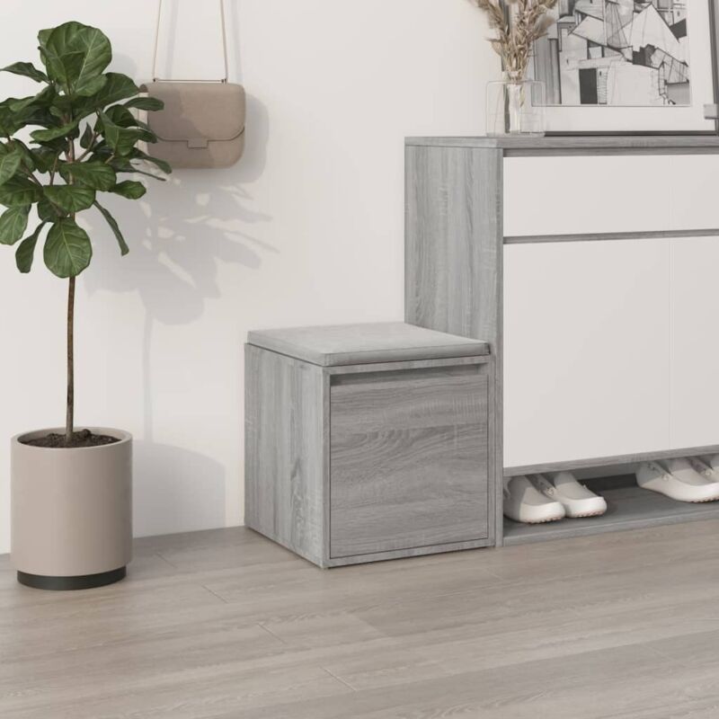 foto del prodotto vidaxl cassetto contenitore grigio sonoma 40,5x40x40 cm in multistrato