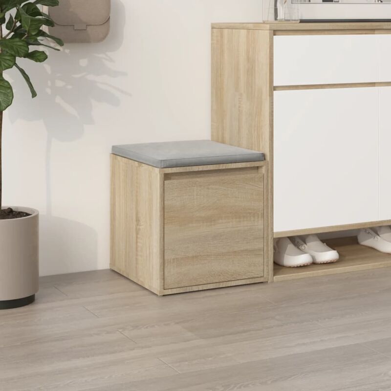 foto del prodotto vidaxl cassetto contenitore rovere sonoma 40,5x40x40 cm in multistrato