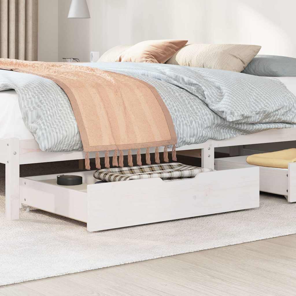 foto del prodotto vidaxl cassettoni da letto 2 pz bianchi 85x55x17 cm in legno di pino