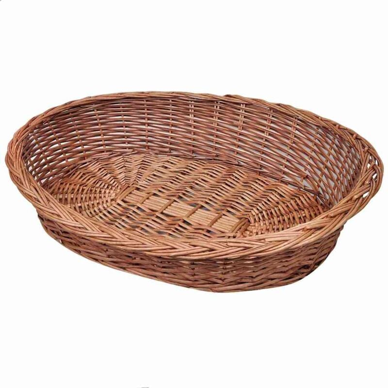 foto del prodotto vidaxl cesto per cani lettino in vimini naturale leggero design classico varie dimensioni dimensioni 90 cm
