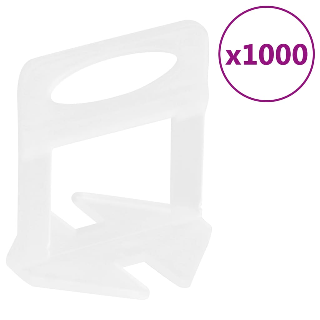 foto del prodotto vidaxl clip di livellamento per piastrelle 1000 pz 1,5 mm