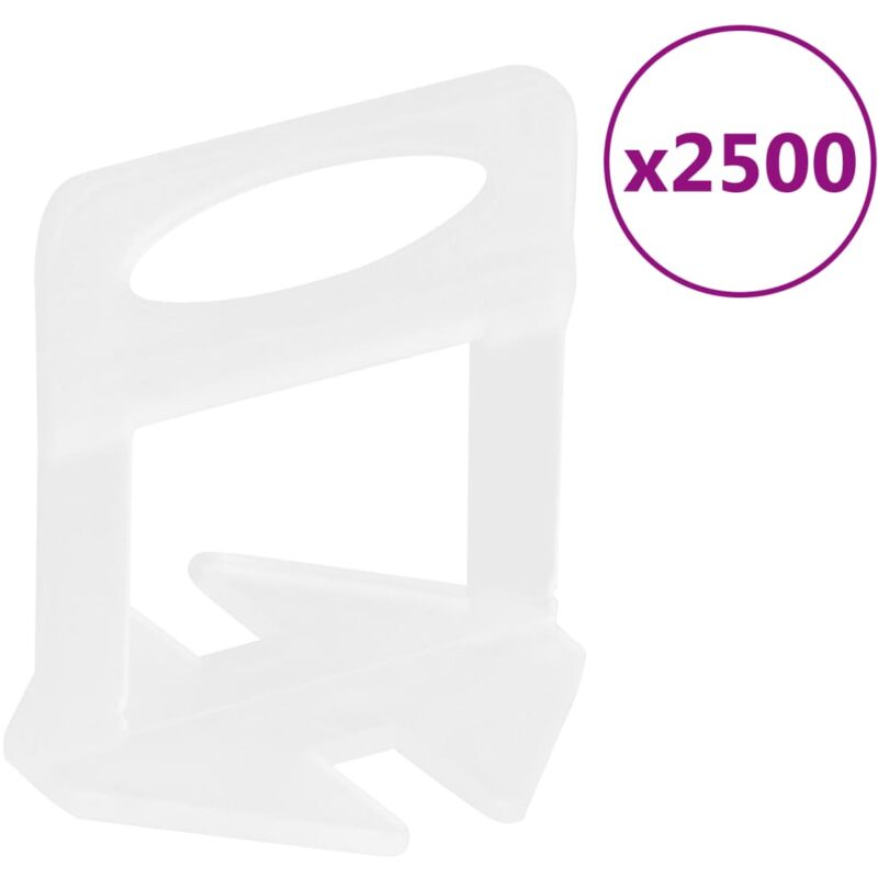 foto del prodotto vidaxl clip di livellamento per piastrelle 2500 pz 3 mm