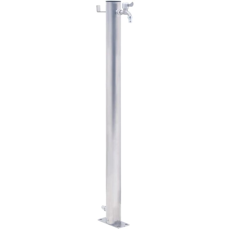 foto del prodotto vidaxl colonna d acqua da giardino 60 cm acciaio inox rotonda