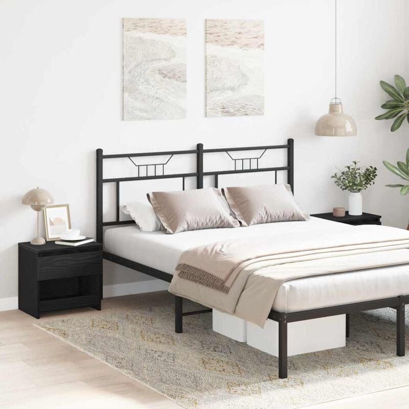 foto del prodotto vidaxl com 2 pz nero rovere 40x30x39 cm in legno ingegnerizzato