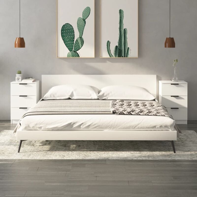 foto del prodotto vidaxl comodini 2 pz bianchi 40x36x65 cm 477574