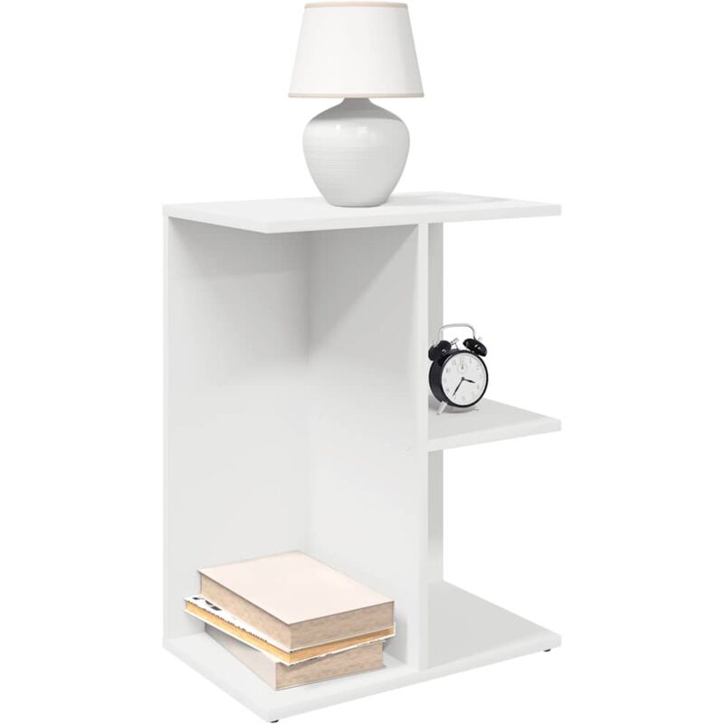 foto del prodotto vidaxl comodini 2 pz bianchi 46,5x29x61 cm in legno multistrato