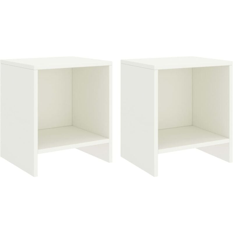 foto del prodotto vidaxl comodini 2 pz bianco 35x30x40 cm in pino massello