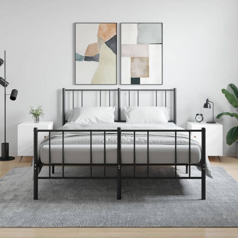 foto del prodotto vidaxl comodini 2 pz bianco lucido 40x40x50 cm in legno multistrato