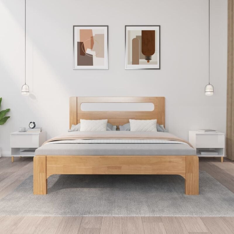foto del prodotto vidaxl comodini 2 pz bianco lucido 50x46x50 cm in legno multistrato