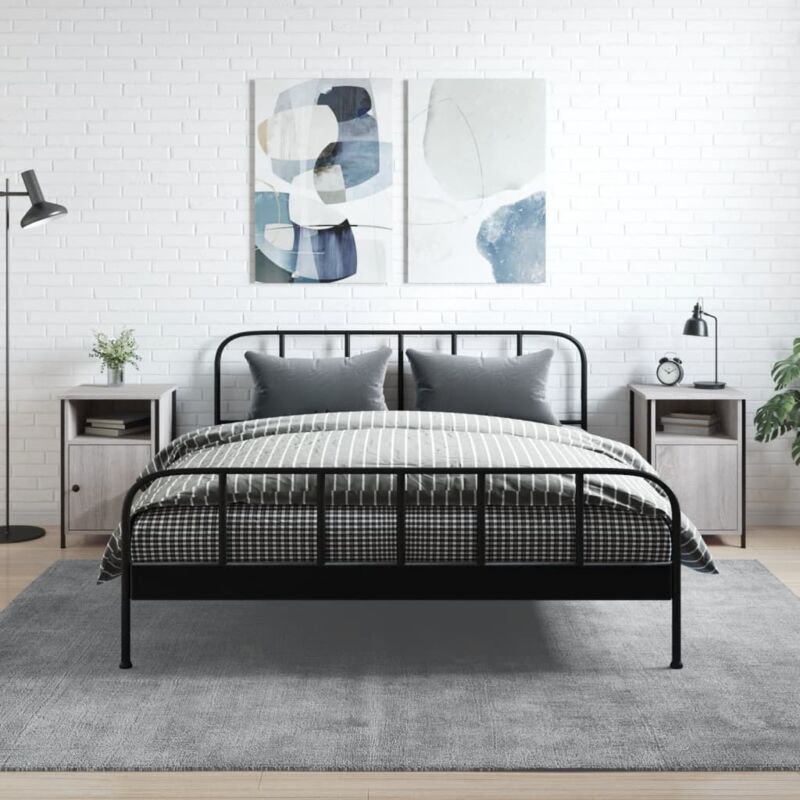 foto del prodotto vidaxl comodini 2 pz grigio sonoma 40x42x60 cm in legno multistrato 783071