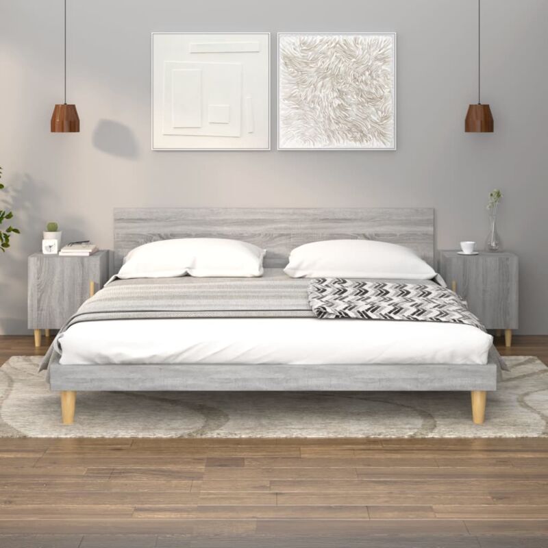foto del prodotto vidaxl comodini 2 pz grigio sonoma in legno multistrato