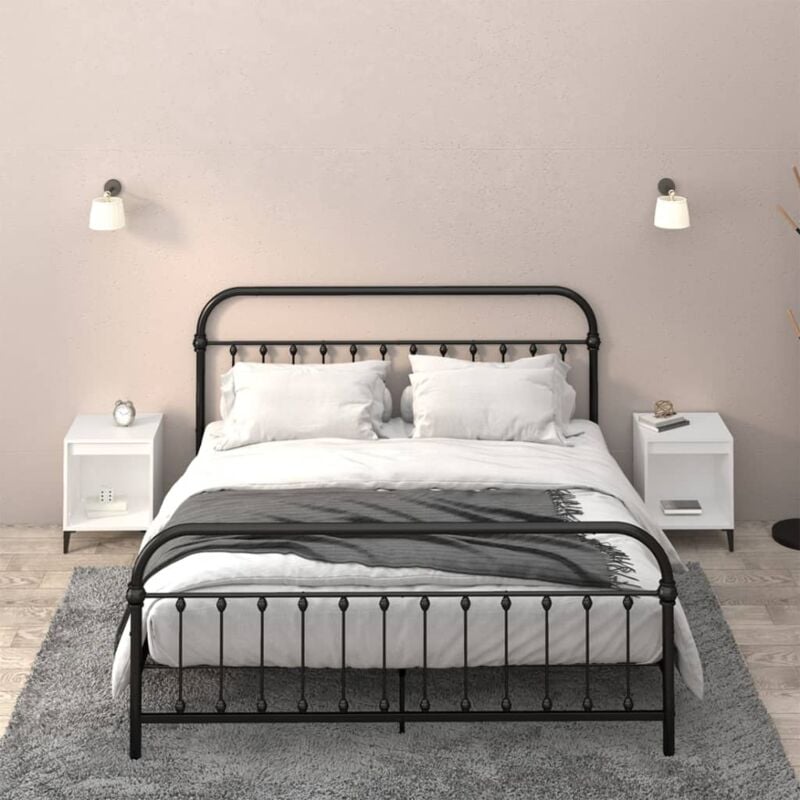 foto del prodotto vidaxl comodini 2 pz in bianco 40x35x50 cm